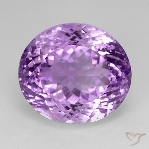 30.39ct Natural Violeta púrpura Amatista, Ovalada, VVS