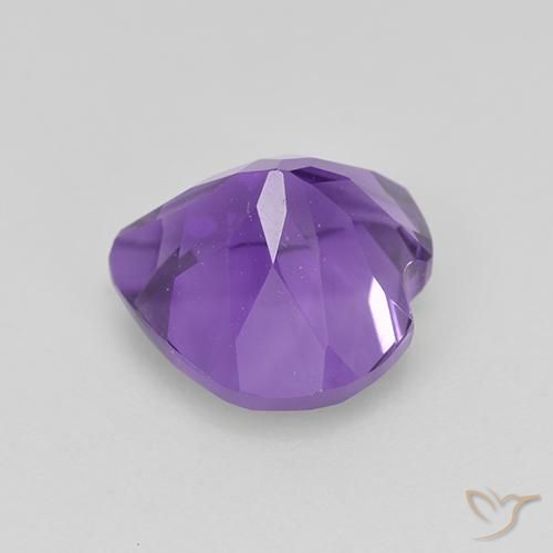 Amatista Violeta medio natural de 1.79 ct, Corazón, VS