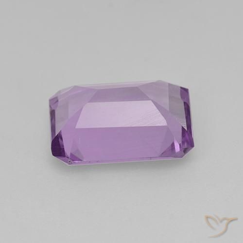 Amatista Violeta rosáceo claro natural de 1.84 ct, Corte Octágono / Esmeralda, VS
