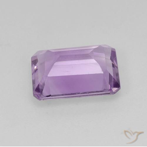 Amatista Violeta medio natural de 1.79 ct, Corte Octágono / Esmeralda, VS