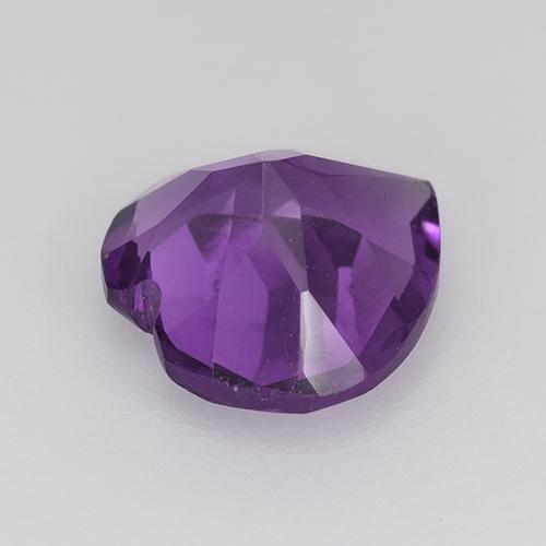 Amatista Violeta vívido natural de 1.40 ct, Forma de corazón, VS