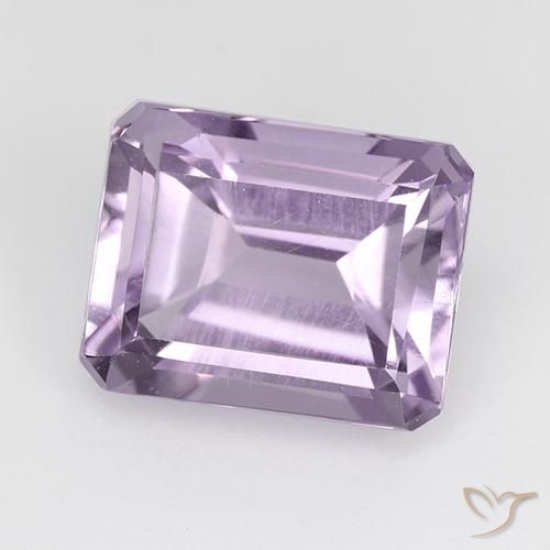 Amatista Violeta claro natural de 2.55 ct, Corte Octágono / Esmeralda, VVS-VS