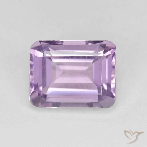 2.37ct Natural Violeta claro Amatista, corte esmeralda, VVS