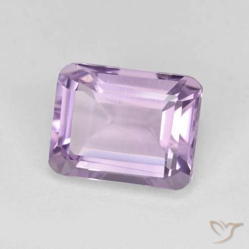 Amatista Violeta claro natural de 2.37 ct, Corte Octágono / Esmeralda, VVS