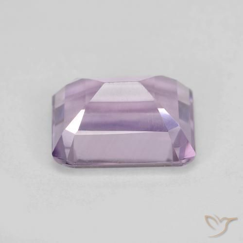 Amatista Violeta claro natural de 2.37 ct, Corte Octágono / Esmeralda, VVS
