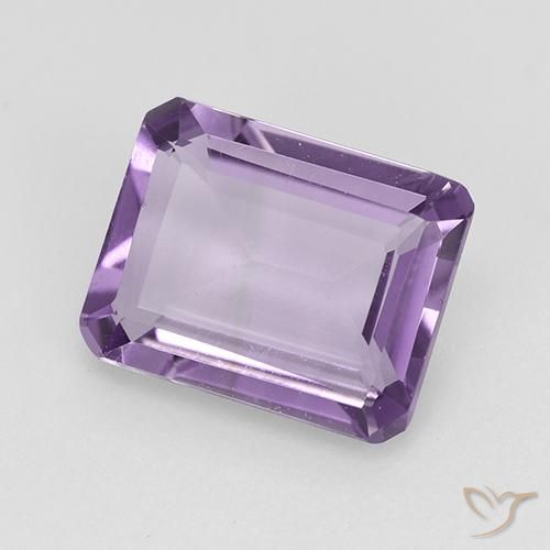 Amatista Violeta medio natural de 1.91 ct, Corte Octágono / Esmeralda, VVS