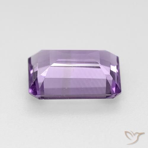 Amatista Violeta medio natural de 1.91 ct, Corte Octágono / Esmeralda, VVS