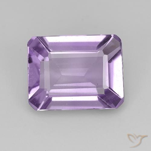 1.80ct Natural Violeta claro medio Amatista, corte esmeralda, VVS-VS