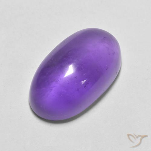 4.66ct Natural Violeta medio Amatista, Ovalada, Transparente