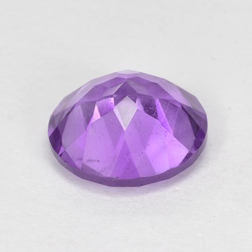 Amatista violeta púrpura natural de 1,63 ct, corte redondo, VS