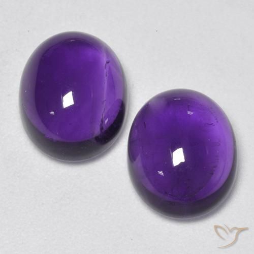 5.64ctw Natural Violeta claro medio Amatista, Ovalada, Transparente