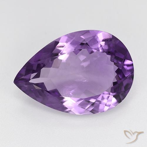 8.55ct Natural Violeta púrpura medio Amatista, En forma de pera, VS