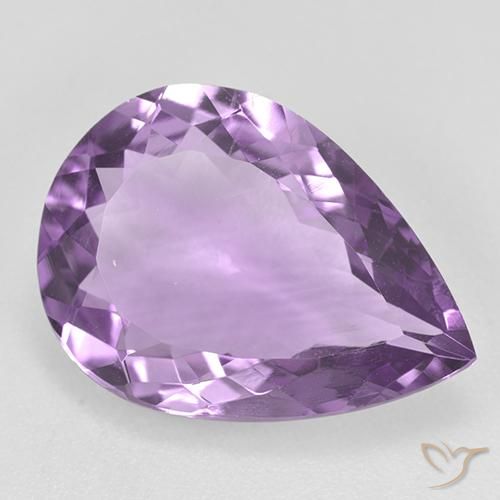 7.98ct Natural Violeta medio claro Amatista, En forma de pera, VVS-VS