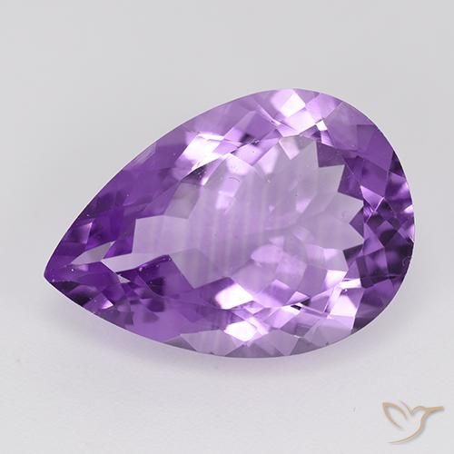 8.73ct Natural Violeta púrpura medio Amatista, En forma de pera, VVS-VS