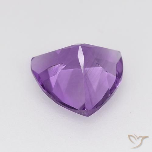 Amatista Violeta púrpura oscuro medio natural de 1.58 ct, Trillón, VVS-VS
