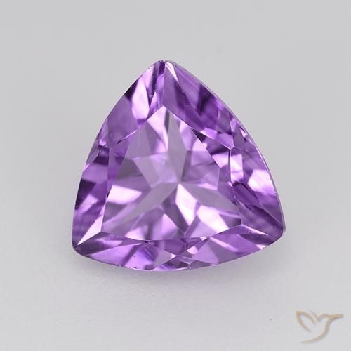 Amatista Violeta medio natural de 1.64 ct, Trillón, VVS-VS