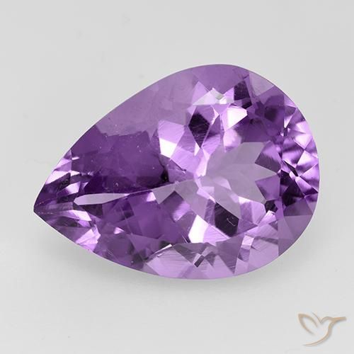 7.02ct Natural Violeta púrpura Amatista, En forma de pera, VVS-VS