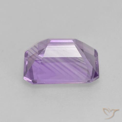 Amatista Violeta rosáceo claro natural de 2.06 ct, Corte Octágono / Esmeralda, VS