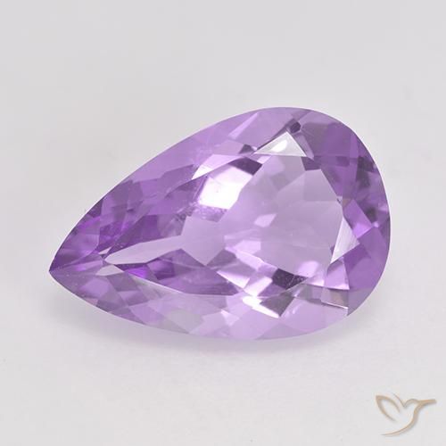 4.45ct Natural Violeta medio Amatista, En forma de pera, VS