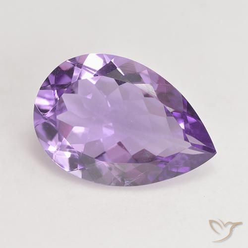 4.46ct Natural Violeta medio Amatista, En forma de pera, VVS-VS