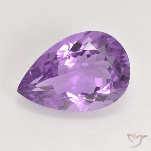 5.48ct Natural Violeta púrpura medio Amatista, En forma de pera, VVS-VS
