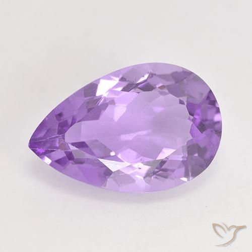 4.87ct Natural Violeta rosado Amatista, En forma de pera, VVS-VS