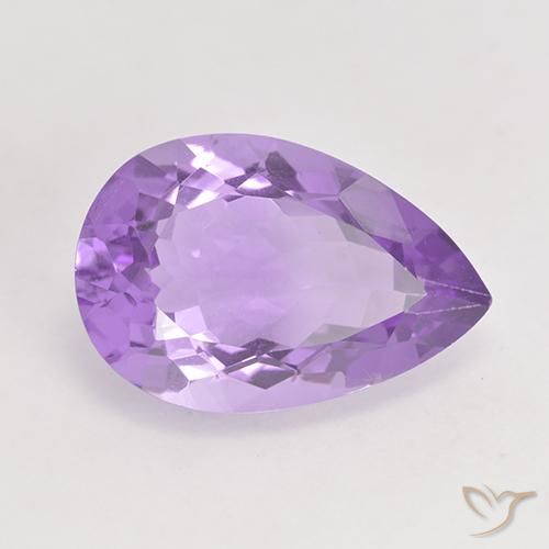 Amatista Violeta rosado natural de 4.87 ct, En forma de pera, VVS-VS