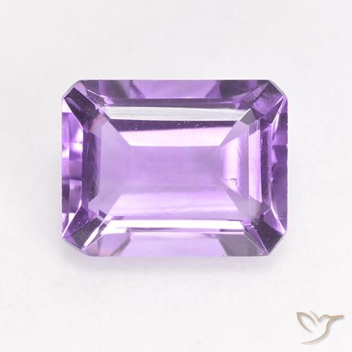 2.00ct Natural Violeta medio Amatista, corte esmeralda, VS