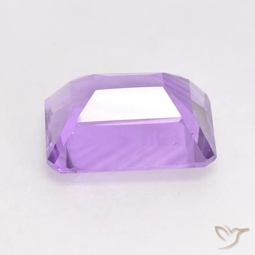 Amatista Violeta medio natural de 2.00 ct, Corte Octágono / Esmeralda, VS