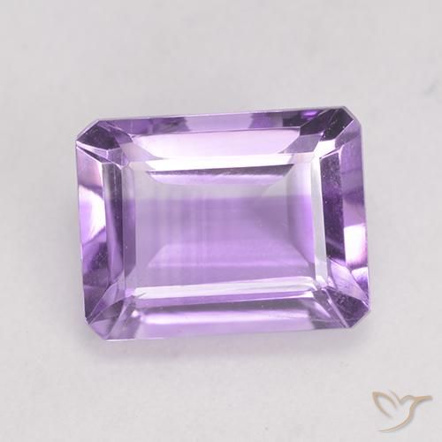 2.20ct Natural Violeta medio Amatista, corte esmeralda, VS