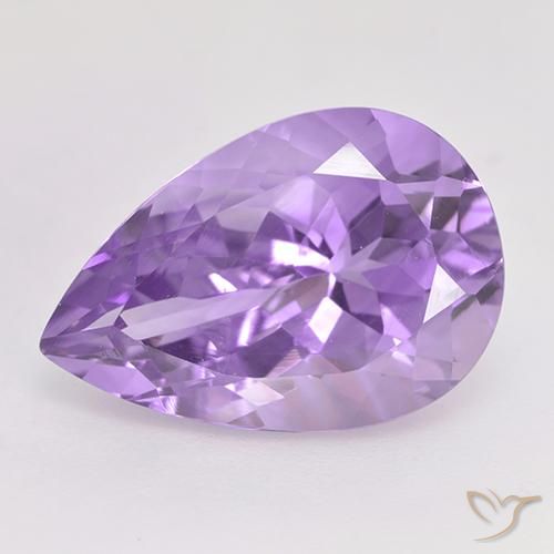 5.68ct Natural Violeta medio Amatista, En forma de pera, VVS-VS