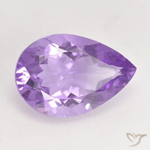 Amatista Violeta rosado natural de 5.07 ct, En forma de pera, VVS-VS