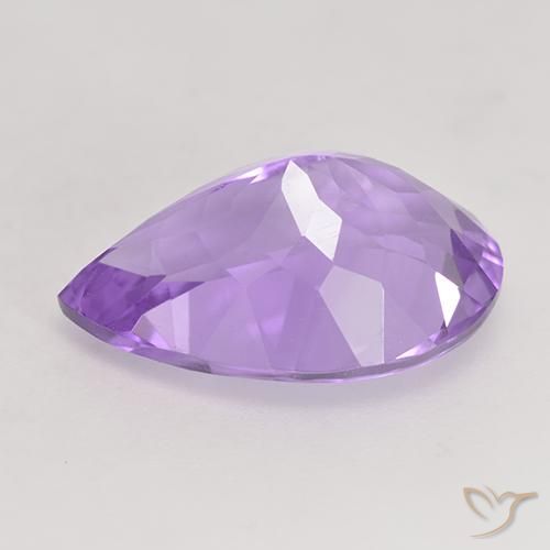 Amatista Violeta rosado natural de 5.07 ct, En forma de pera, VVS-VS
