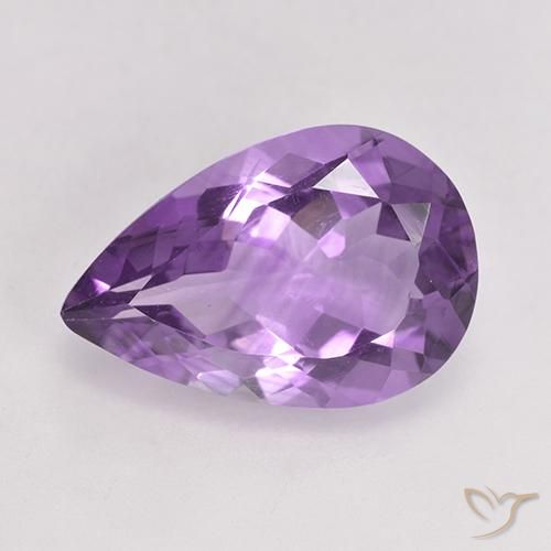 4.74ct Natural Violeta púrpura Amatista, En forma de pera, VVS-VS