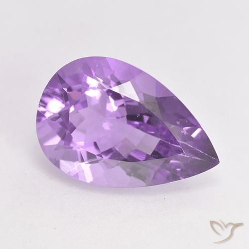 4.82ct Natural Violeta medio Amatista, En forma de pera, VVS-VS