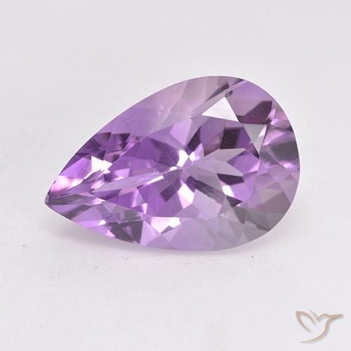5.13ct Natural Violeta rosado Amatista, En forma de pera, VVS-VS