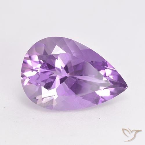 Amatista Violeta rosado natural de 5.13 ct, En forma de pera, VVS-VS