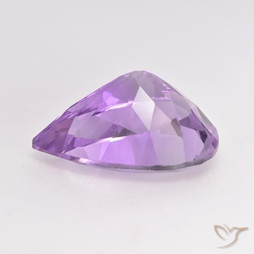 Amatista Violeta rosado natural de 5.13 ct, En forma de pera, VVS-VS