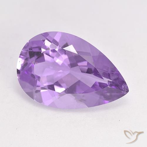 4.64ct Natural Violeta medio Amatista, En forma de pera, VS
