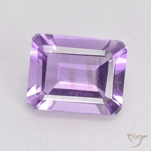 2.19ct Natural Violeta rosáceo claro Amatista, corte esmeralda, VVS-VS