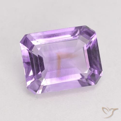 Amatista Violeta medio natural de 1.91 ct, Corte Octágono / Esmeralda, VVS-VS