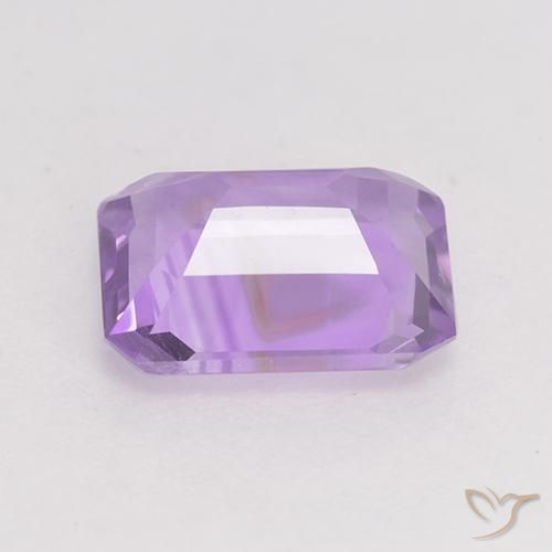 Amatista Violeta medio natural de 1.91 ct, Corte Octágono / Esmeralda, VVS-VS