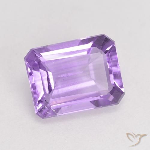 Amatista Violeta medio natural de 1.99 ct, Corte Octágono / Esmeralda, VS