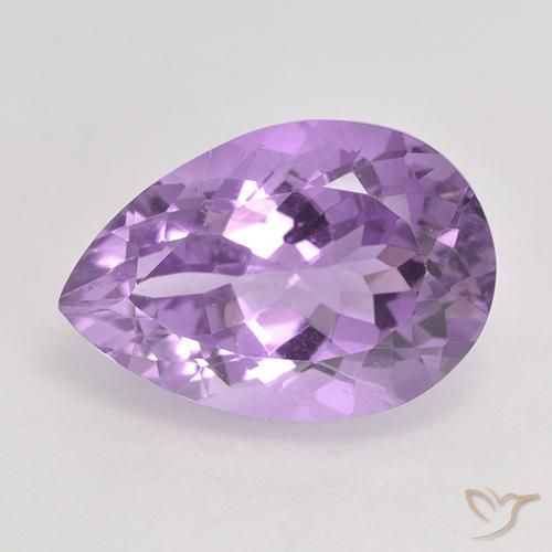 6.41ct Natural Violeta medio Amatista, En forma de pera, VS