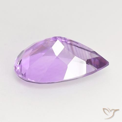 Amatista Violeta rosado natural de 4.78 ct, En forma de pera, VVS-VS