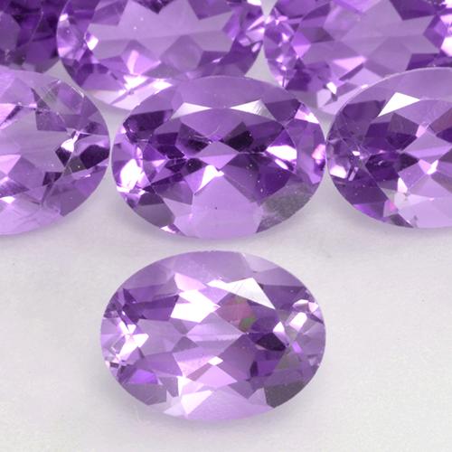 Amatista Violeta púrpura intenso natural de 1.13 ct, Ovalada, VS
