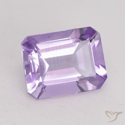 2.18ct Natural Violeta medio Amatista, corte esmeralda, VS