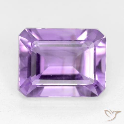 2.09ct Natural Violeta claro Amatista, corte esmeralda, VS