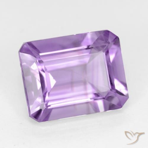 Amatista Violeta claro natural de 2.09 ct, Corte Octágono / Esmeralda, VS