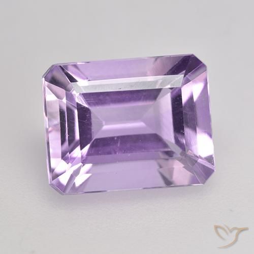 2.31ct Natural Violeta claro medio Amatista, corte esmeralda, VS